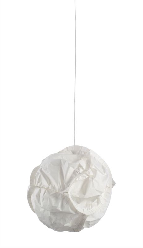 Weiße E27 Cloud Pendelleuchte von Belux, moderne Hängelampe in Wolkenform für Wohnzimmer und Esszimmer.